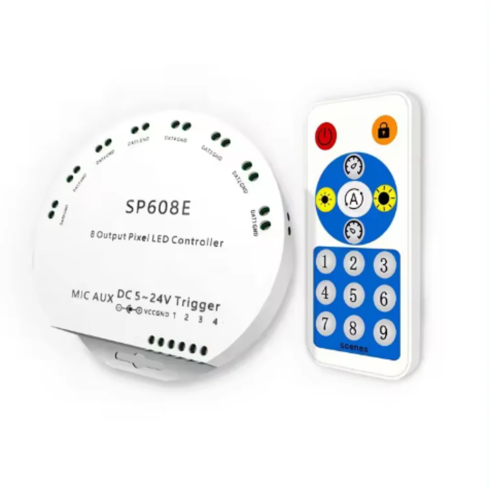 LED Strip Controller Wifi /Bluetooth /Music Controller WS2812B WS2811 APP-Bluetooth Remote SP608E SP611E SP613E SP614E