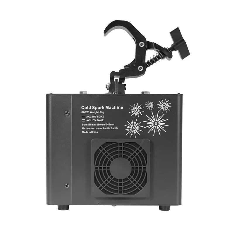 800W Cold Spark Machine DMX512 DJ Equipment Inverted Hanging Upside Down Cold Flame Sprayer for DJ Disco Party Stage