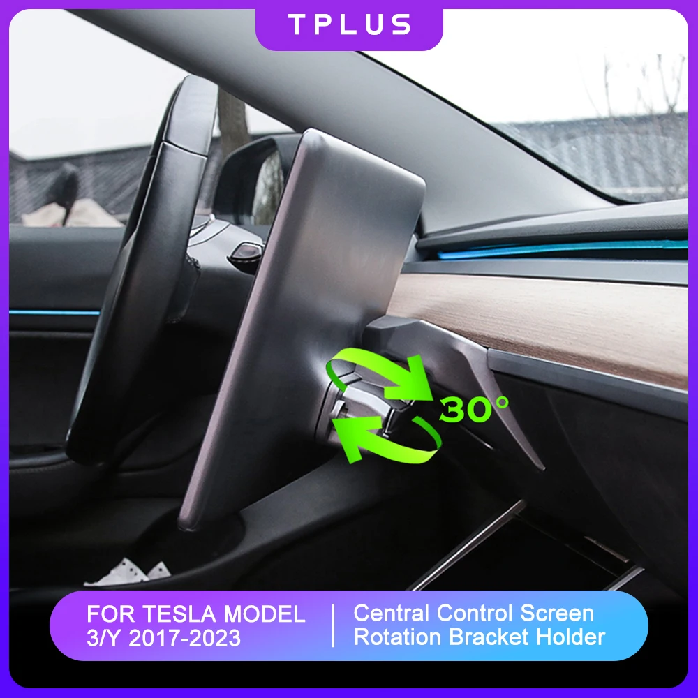 For Model3 2023 GPS Stand Navigation Screen Rotating Holder 30 Degree Swivel Mount Bracket For Tesla Model 3 Y Car Accessories