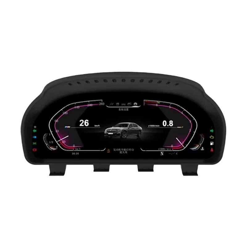12.3 Inch Digital Instrument Cluster for X5 X6 F15 F16 F18 F85 2013-2017 Car Cockpit LCD Speedometer Panel Linux HD Display