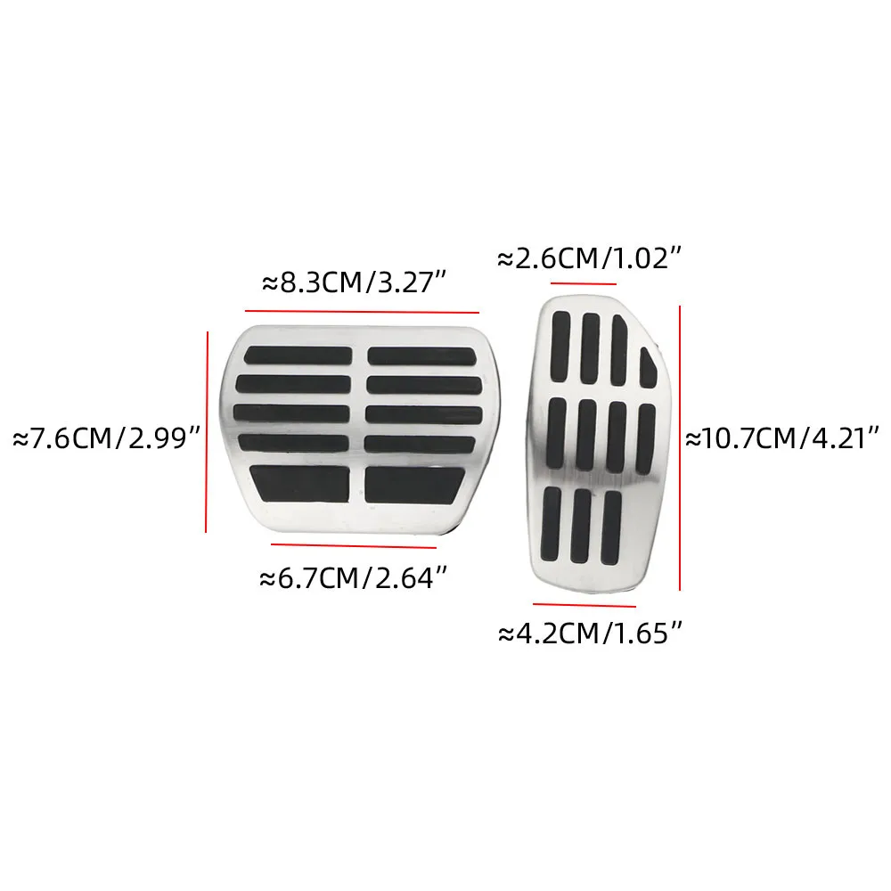 Stainless Steel Car Foot Pedals for Mitsubishi Outlander 4 2022 2023-2025 Accelerator Gas Pedals Brake Pedal Cover Accessories