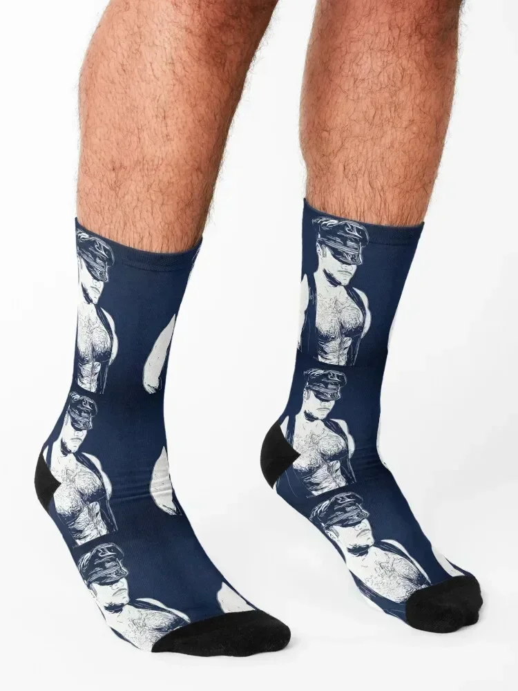 Leather (Color Block) Socks kawaii compression warm winter with print Men Socks Luxury Brand Women's