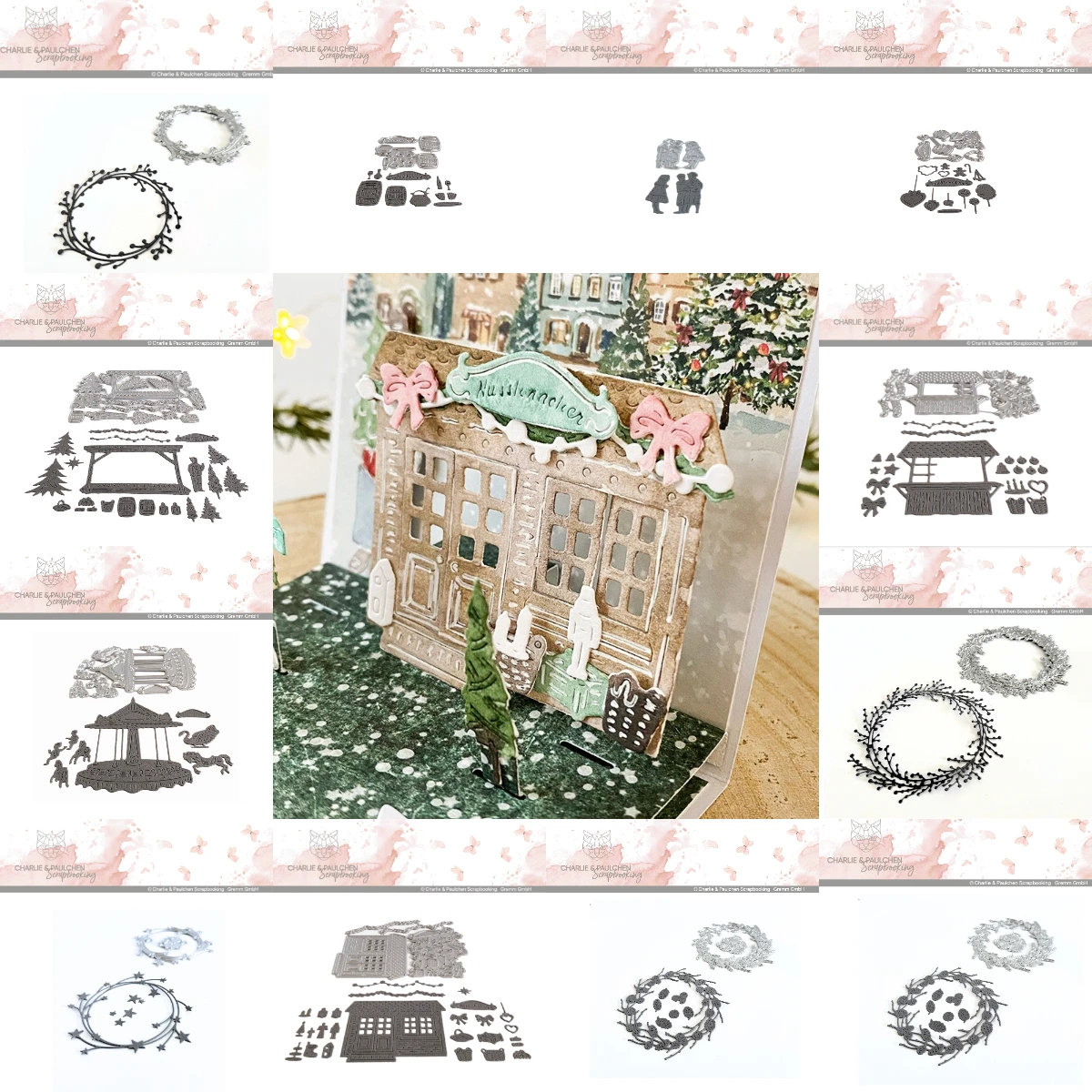 Wooden Christmas Tree Bracket New Metal Cutting Dies For DIY Scrapbooking Crafts Maker Photo Album Template Handmade Decoration