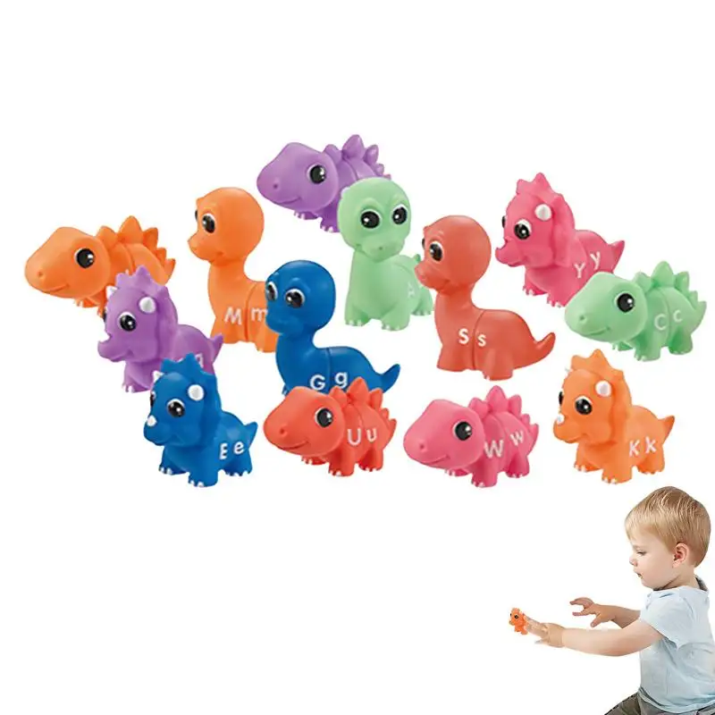 

Matching Letters Counting Dinosaur Toys With Alphabet Preschool Learning Sensory Sorting Educational Montessori Toy Sets