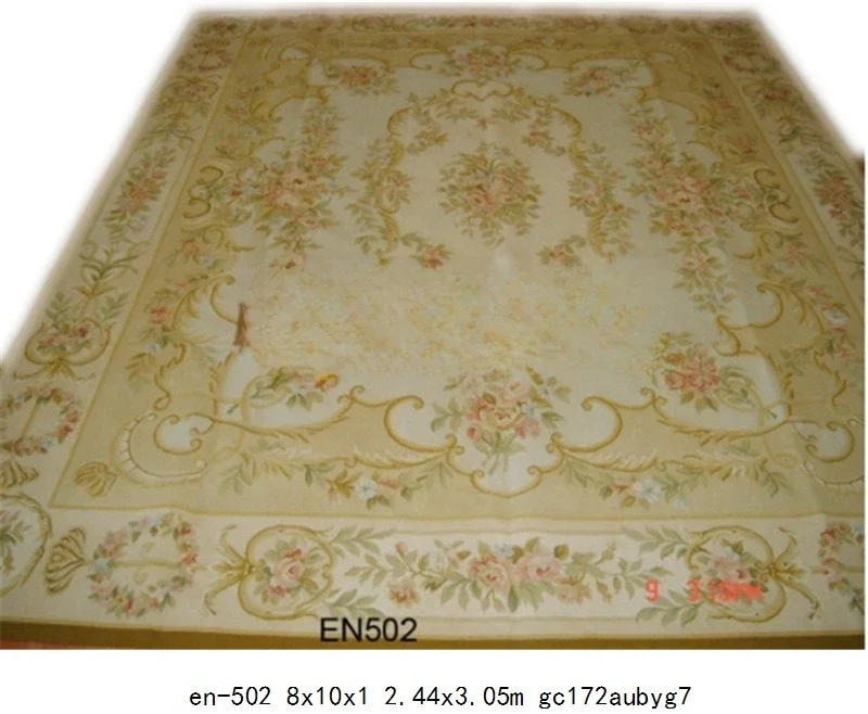 Palace carpet, handmade wool embroidery craft classical style bedroom long carpet