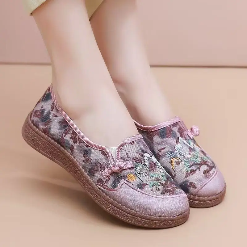 women-flat-sole-print-cloth-shoes-spring-autumn-new-soft-sole-round-toe-shallow-slip-on-middle-aged-and-elderly-nude-shoes