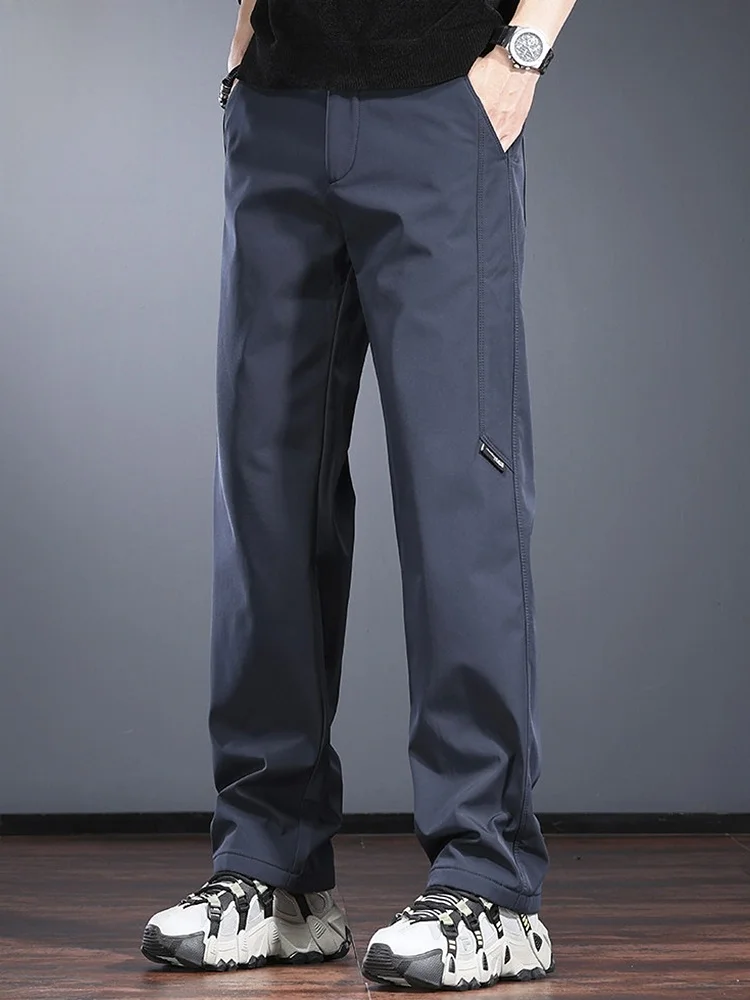 

Men's Casual Pants Spring 2026 New Loose Straight Workwear Trousers Fce Warm Long Pants Youth Faion Basic Color