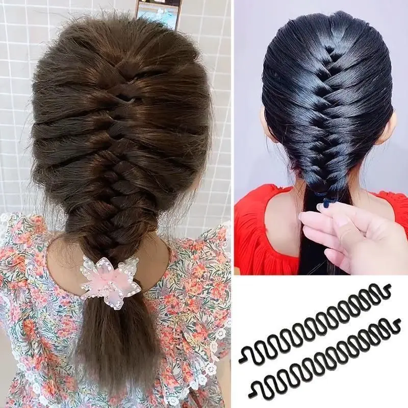 New Type Of Fishbone Braid Hair Braiding Tool With Coiled Hair, An Adult Automatic Hair Braiding And Tying Tool, A Centipede