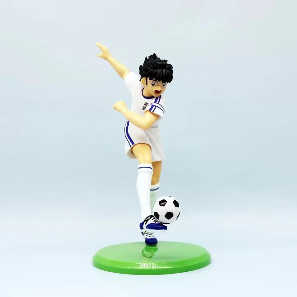 NEW 21cm Captain Tsubasa Anime Figure Ozora Tsubasa Action Figures Hyuuga Kojirou Wakabayashi Genzou  Collection Model Toys