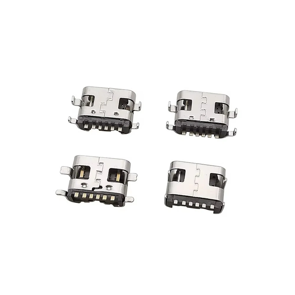 40 Stücke 4 Modelle Micro USB 5Pin/Typ C 6Pin 16Pin Weibliche Jack Stecker SMD DIP Buchse Telefon lade Port DIY Reparatur Adapter – Detail 6