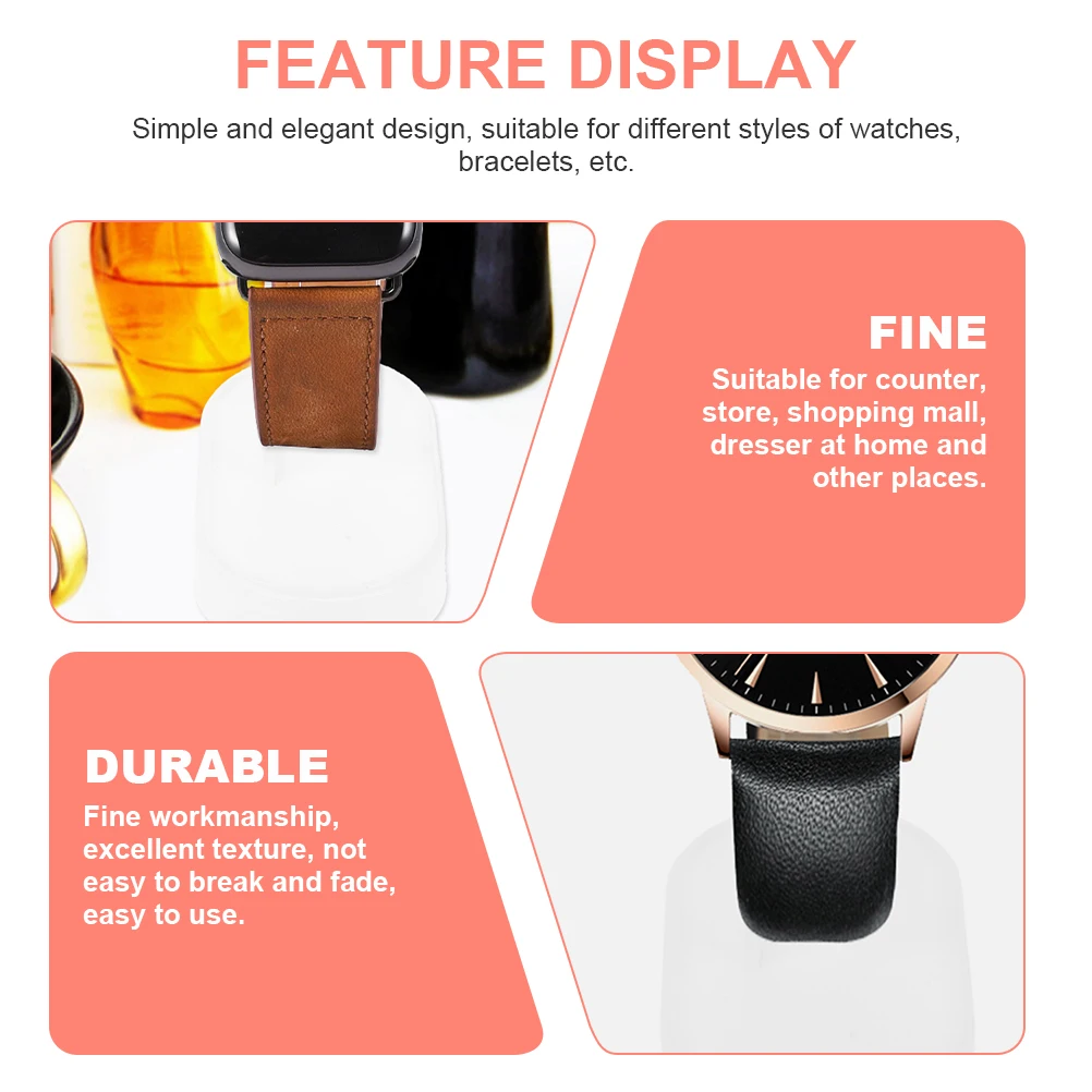 

12pcs Watch Display Stand Plastic Storable Durable Premium Material For Bracelet Rack Jewelry Travel Watches Holder