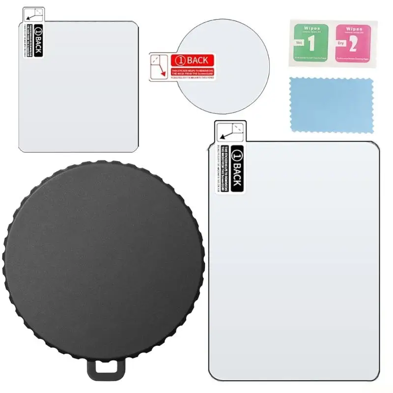 B03F Full Protections Including Tempered Glass Screen Protectors Flexible Camera Lens Caps Durability Housing for Action 5Pro
