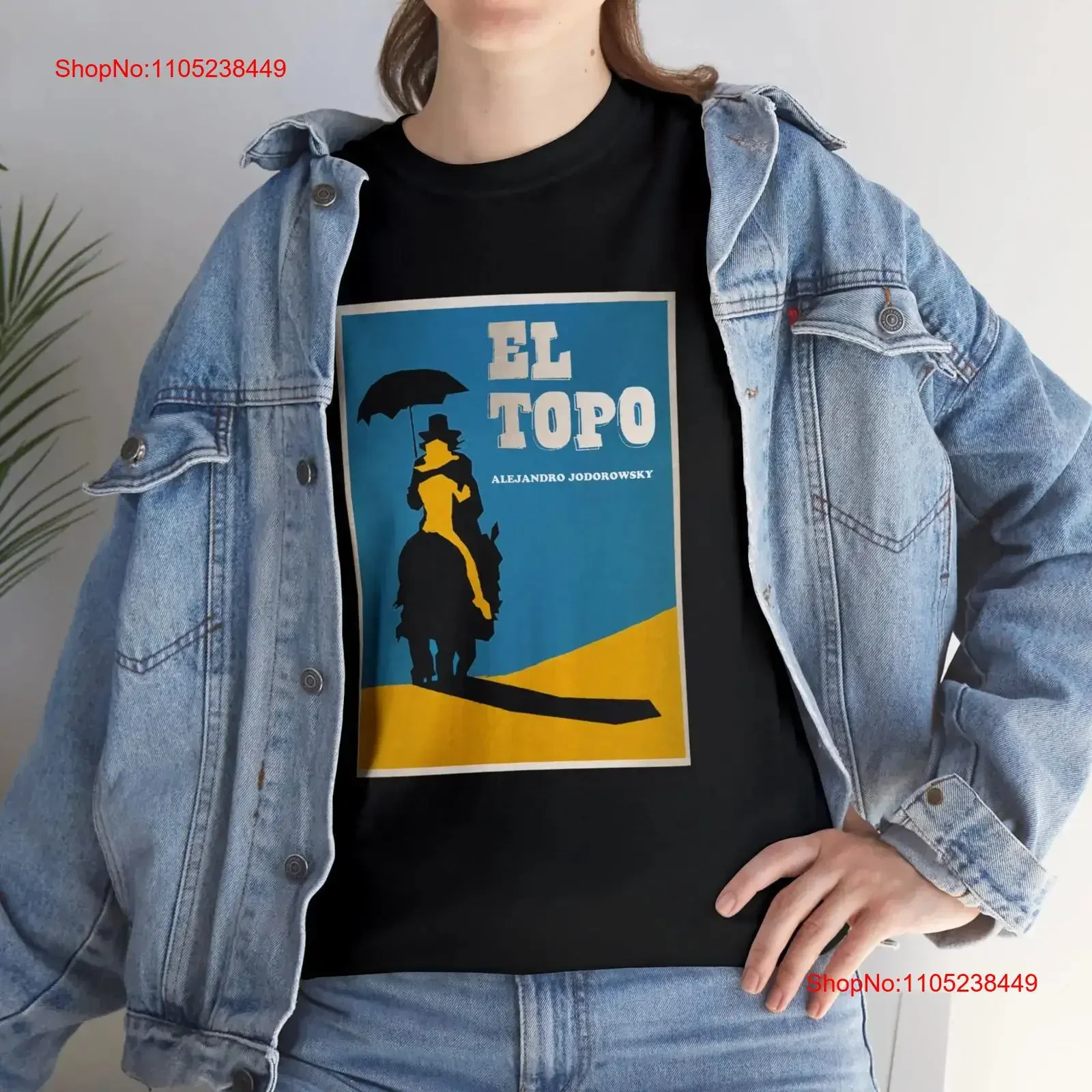 El Topo Alejandro Jodorowsky 1970 T shirt vintage Washed Top For Everyday Wear Casual designer clothes fashion streetwear