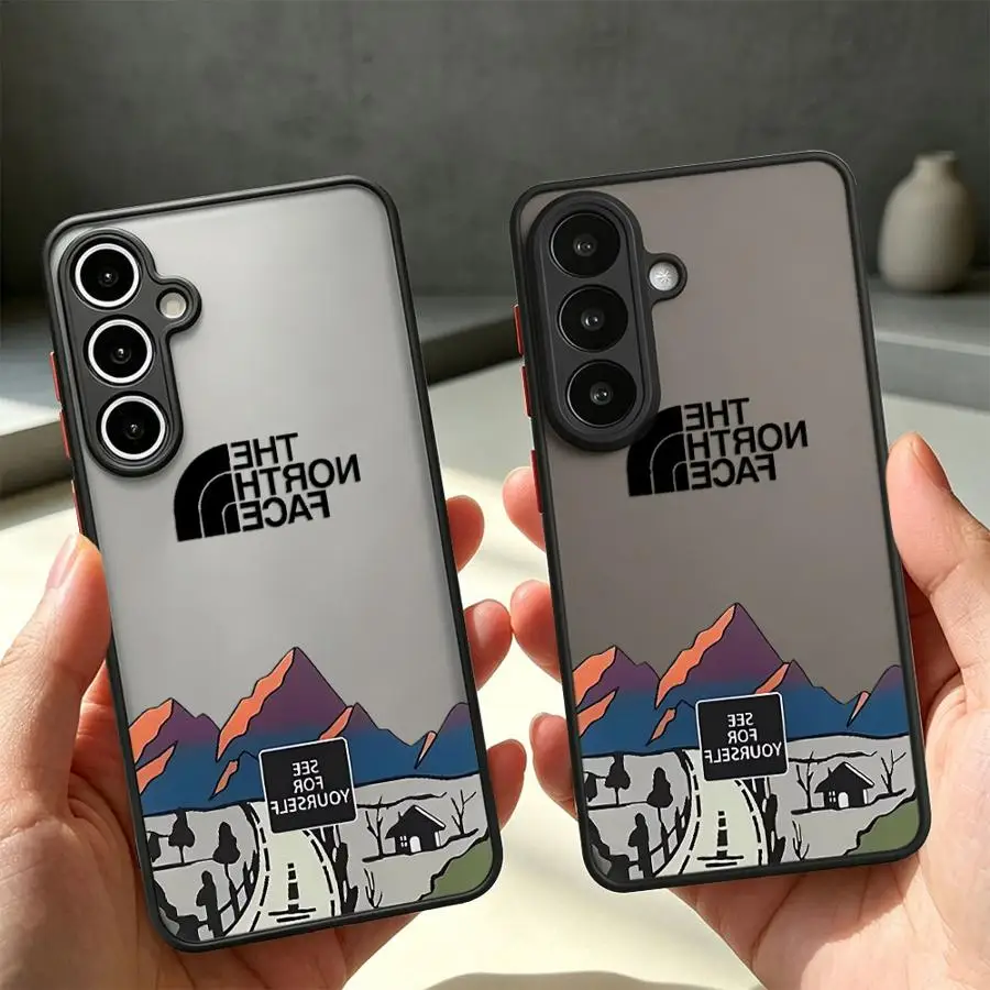 Case for Samsung Galaxy A16 A15 A52S A72 A34 A36 A73 A57 A56 A55 A14 A23 A54 A17 A52 A37 A53 Phone Cover Snow Mountain Highway