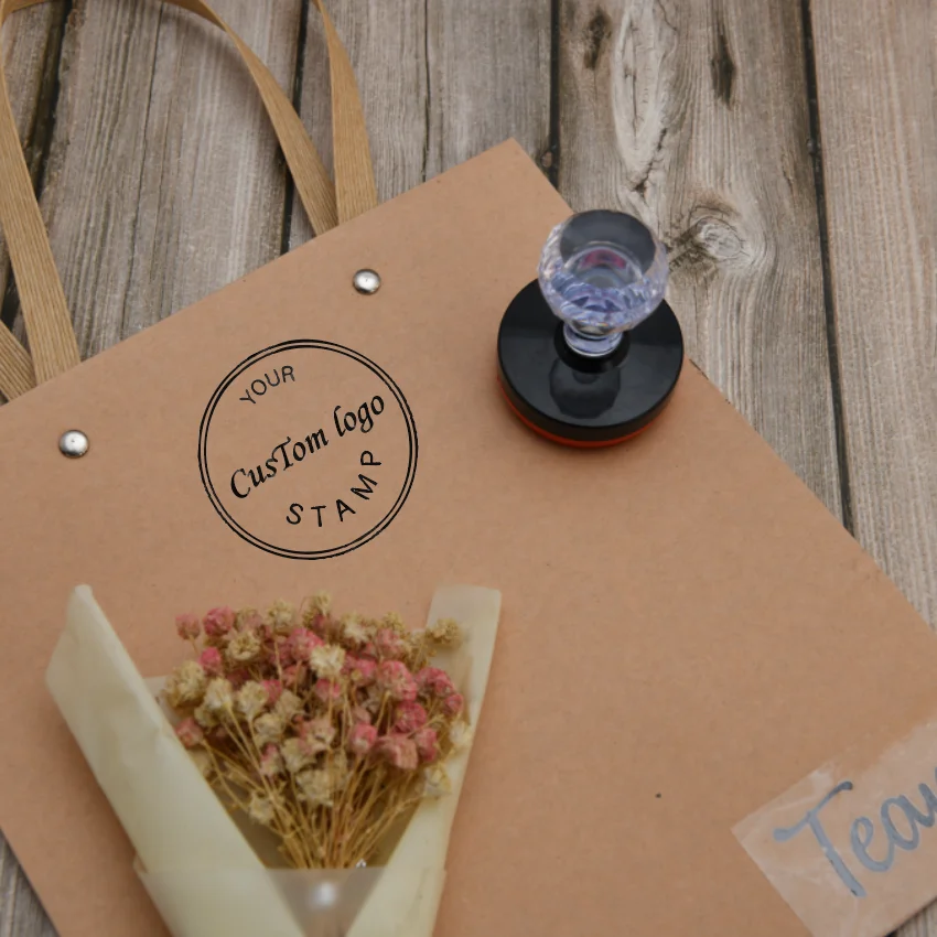 

Custom Logo Stamp - Personalized Business Stamp for Gift Cards/Packaging - Wax Seal & Envelope Stamp