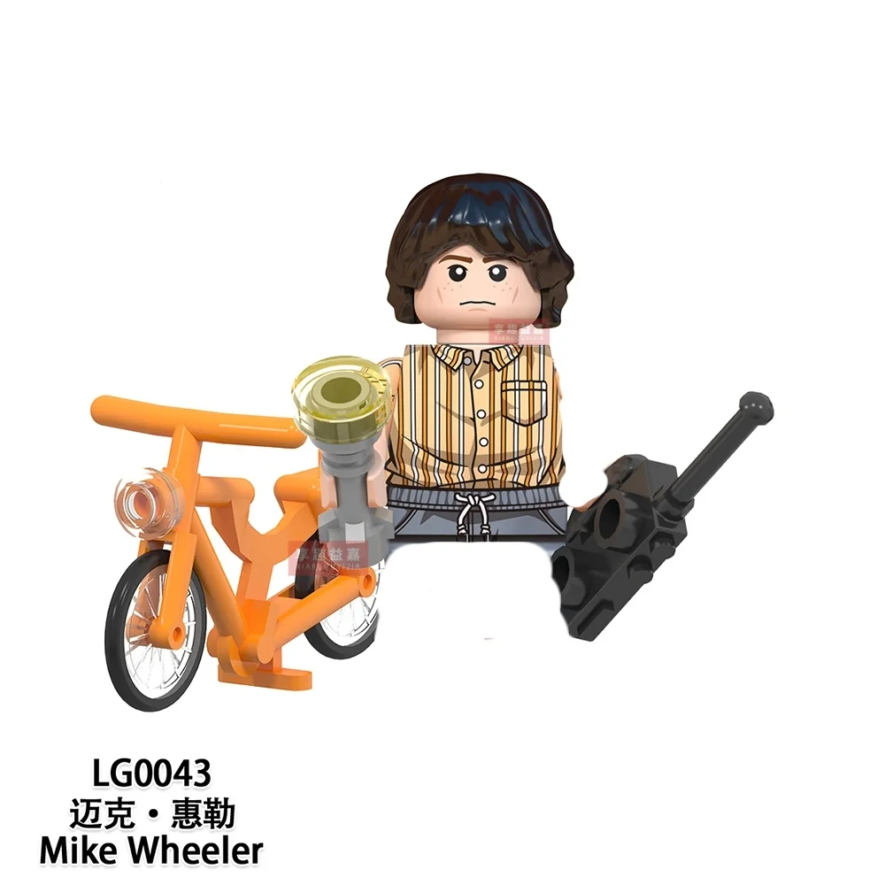 악몽같은 영화 업사이드 다운 더스틴 마이크 루카스 윌 일레븐 모델 빌딩 블록 어린이를 위한 액션 피규어 장난감