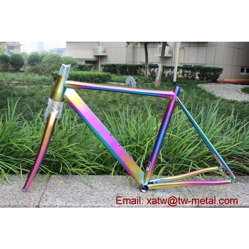 Titanium Bike Frame Flat Mount Disc Brake Ti Road Bike Frames Custom Ti Bike Frames Thru Axle Dropout - view 2
