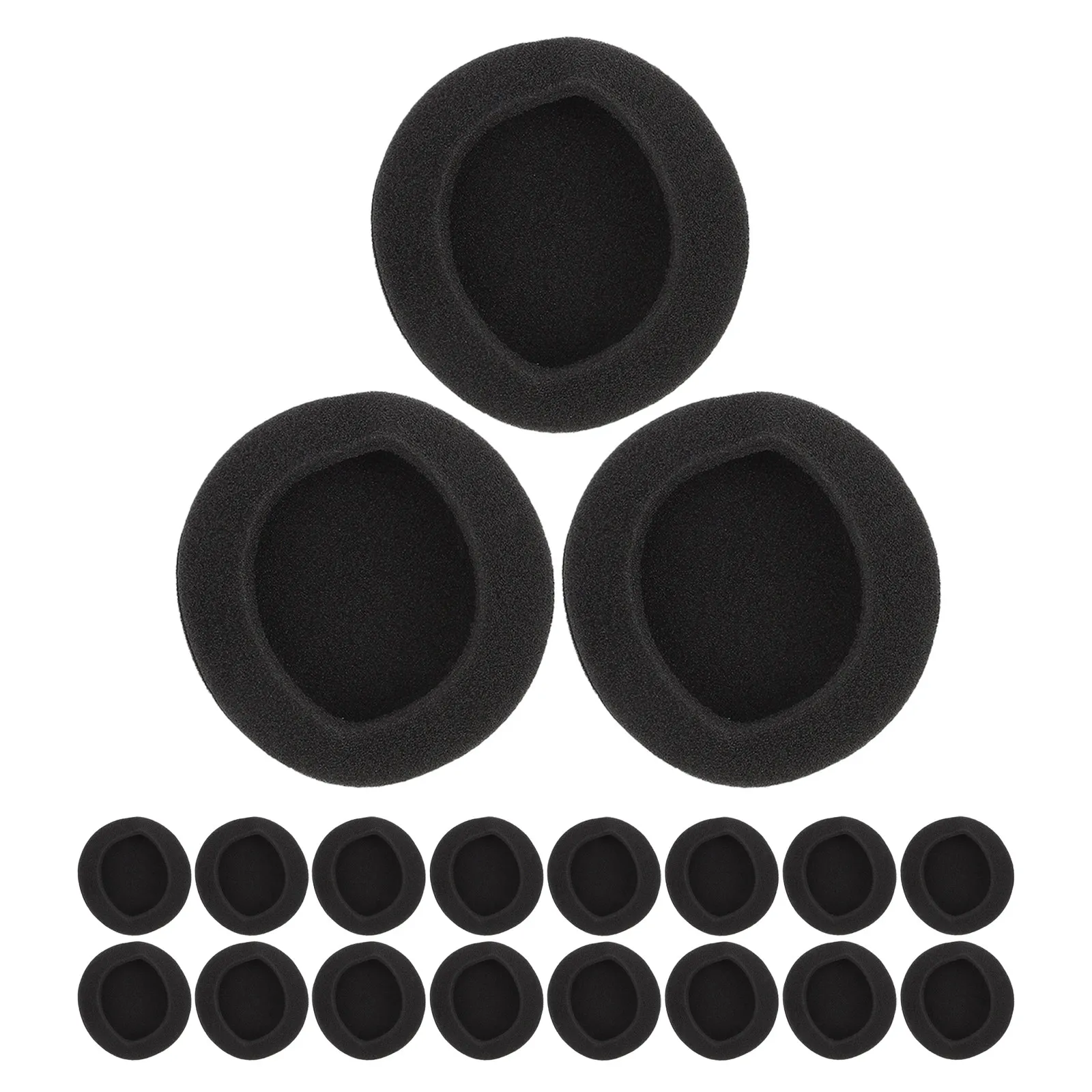 24Pcs 55Mm Headphone Sponge Covers Ear Pad Replacement Cushions Soft Comfortable Breathable Sweatproof for Travel Office Gym view 4