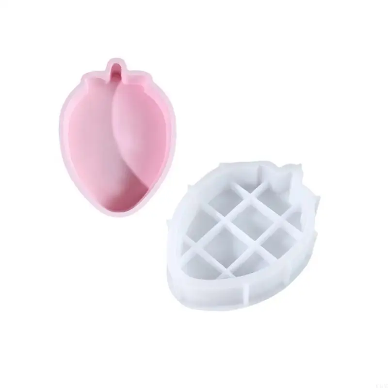 

Strawberry Star Shaped Storage Box Mold Versatile Silicone Strawberry Star Mold for Home or Studio Craft Storage Holder