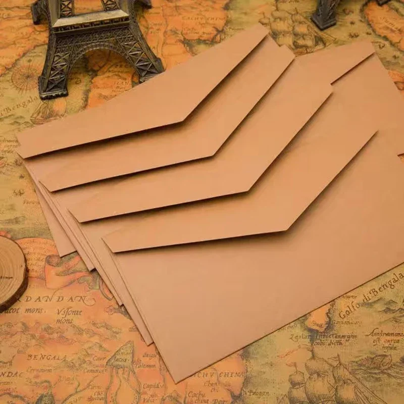 22x11cm Retro Kraft Papers 50pcs/lot Envelope for Wedding Invitations Love Letters Western Business High-grade thanks Envelopes