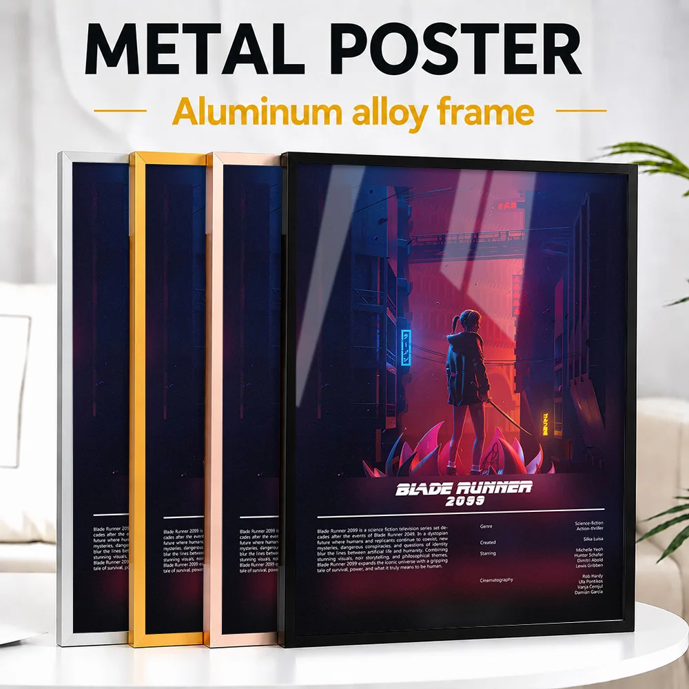 Blade Runner 2099 Fan Framed Metal Print Customized Screen Tribute Wall Art A Unique Gift For Story Lovers To Display In Theater