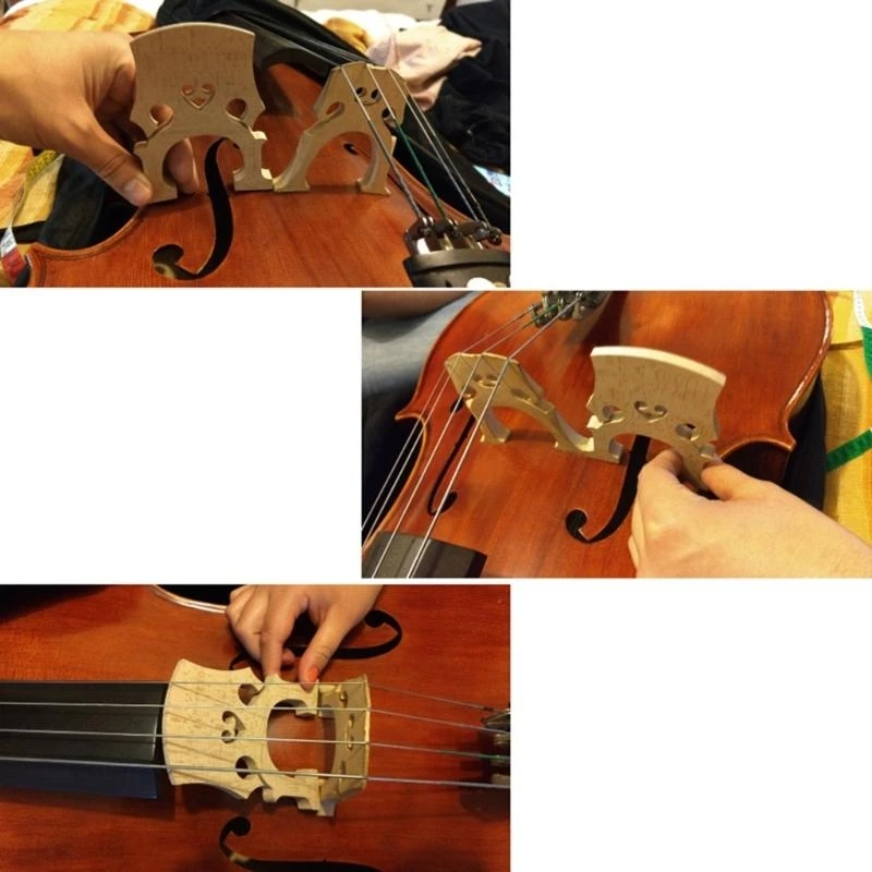 Cello Bridge Violin Bridge String Instrument Bridge Suitable for Enhancing String Vibration Transmission