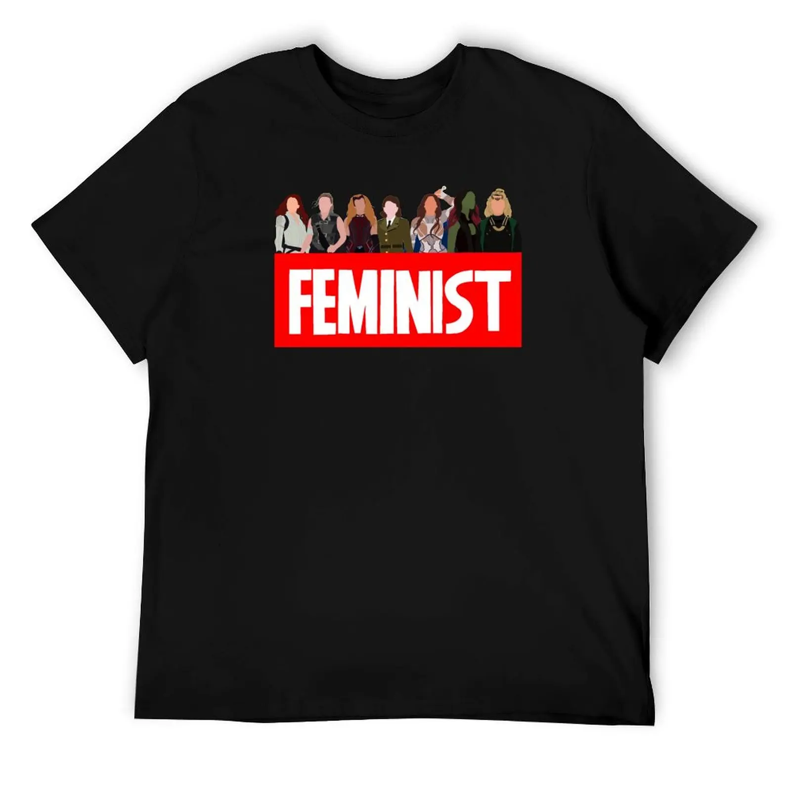 

Feminist marvelous ladies (updated) T-Shirt cotton tshirt 100% printed t shirts for man t shirts for man cotton soft T-Shirt