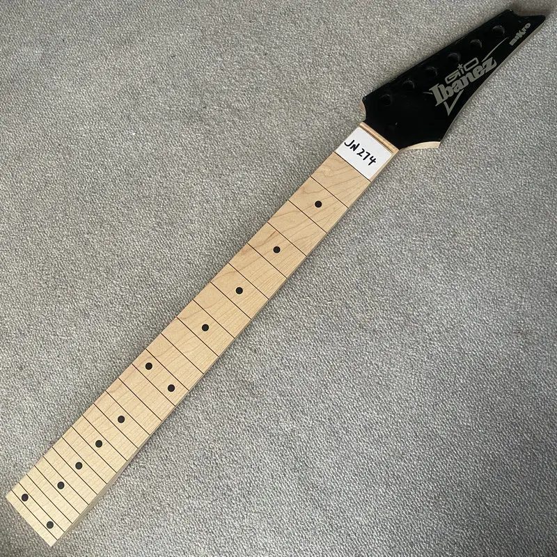 JN274 Esdoorn Echt Ibanez 6 Snarige ST Elektrische Gitaar Hals 24 Frets 564 MM Korte Schalen Geen Verf Geen frets Onvoltooide DIY Deel