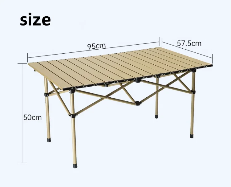 wholesale modern outdoor garden portable aluminum folding camping picnic beach table and chair sets for events