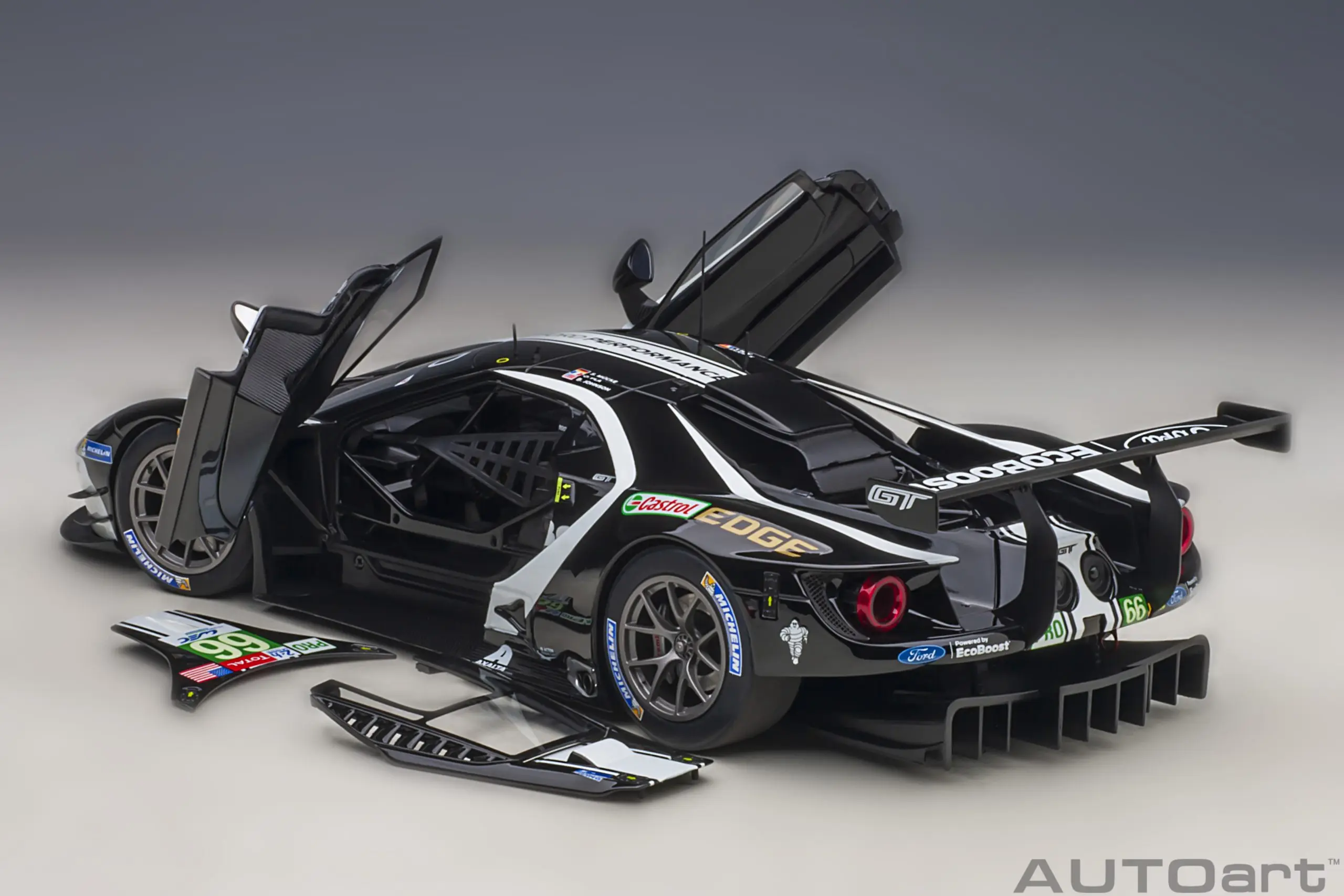 1:18 AUTOart Ford GT GTE Pro Le Mans 24h 2019 # 66 # 67 # 68 # 69 metalen gegoten model legering auto verzamelbaar automodel