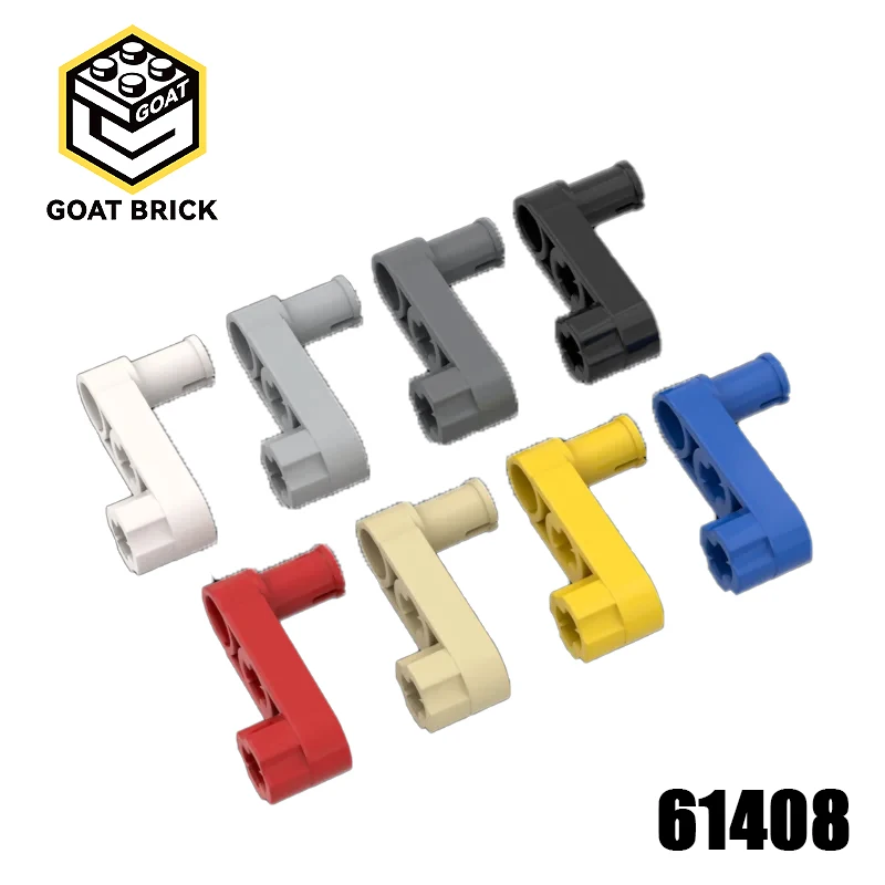 10個入り MOCパーツ 61408 ハイテクニックビームリフトアームクランクピン 1 x 3 互換ブロック DIY組み立てビルディングブロック パーティクル キッズトイ