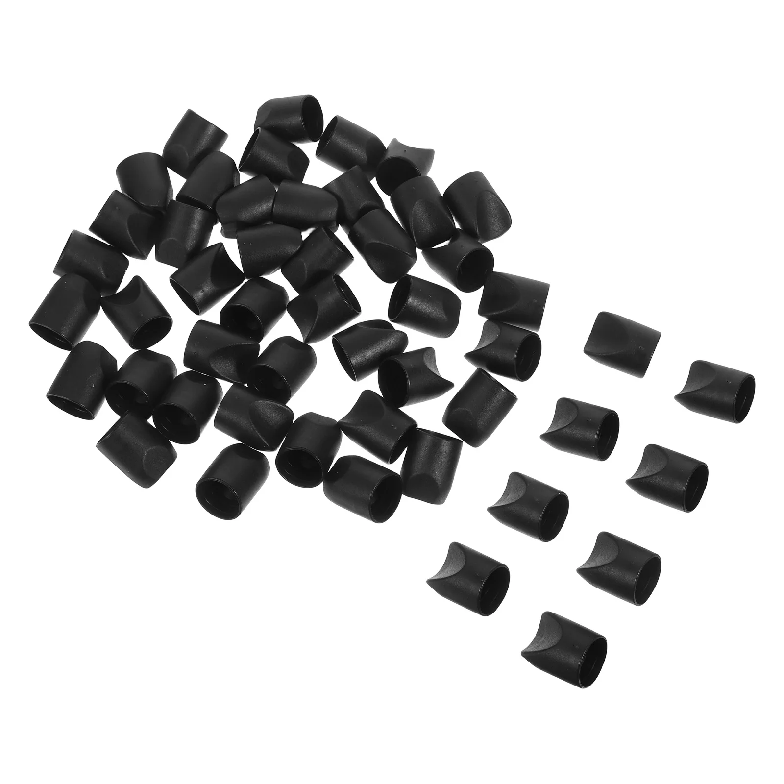 

50pcs V-Shape Chair Leg Caps Heavy Duty Plastic Stability Plugs For Metal Padded Folding Chairs Furniture Floor Protectors