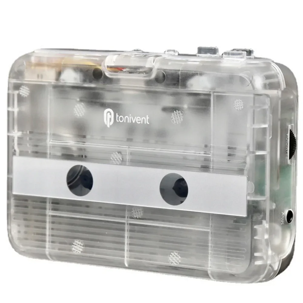 Portable Cassette Machine Old Tape To MP3 Converter Drives Walkman Audio Player 3.5mm Headphone Output AA Batteries USB 5V Power