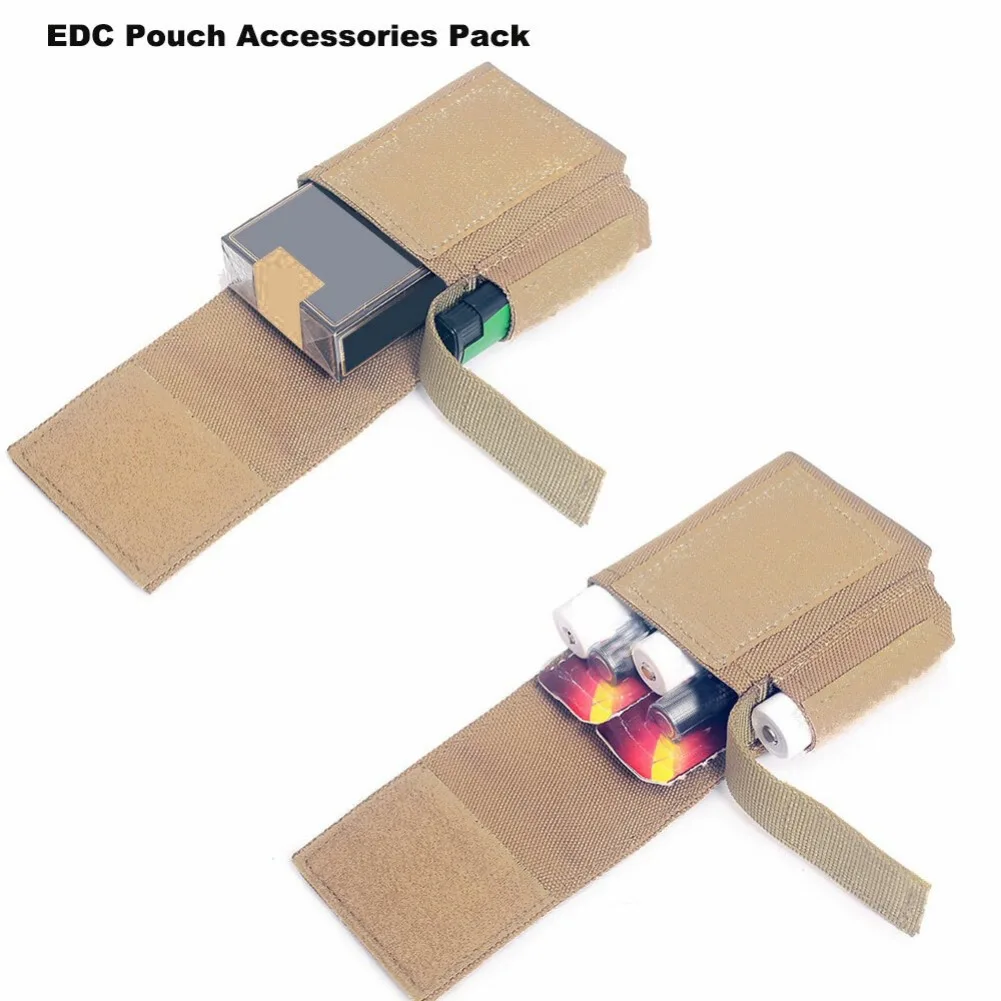 Тактический подсумок Molle, охотничий подсумок для одного пистолета, компактный аккумулятор EDC, сумка для хранения зажигалки, мини-поясная сумка для сигар
