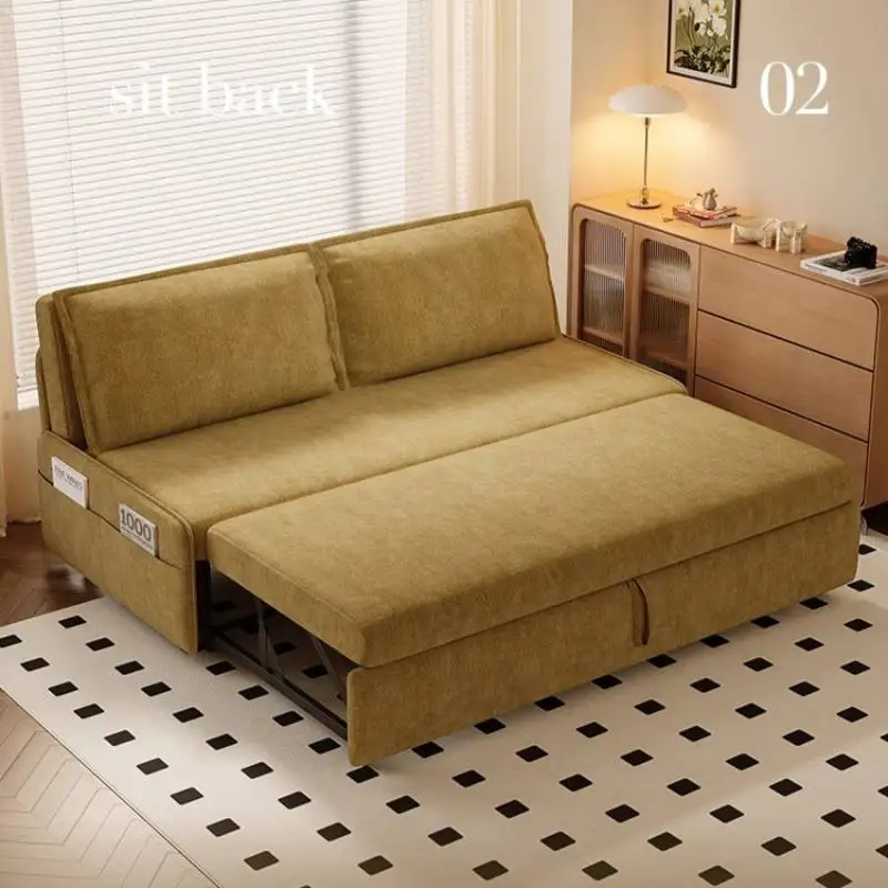 Minimalist sofa bed small apartment sitting sleeping dual living room study integrated Internet celebrity Furniture Home