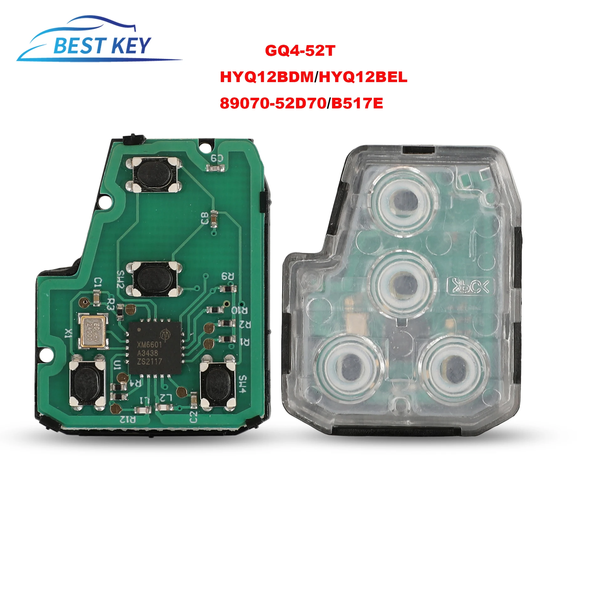 

BEST KEY Remote key For Toyota Camry G/ H Chip optional 2012-2017 HYQ12BDM/HYQ12BEL/GQ4-52T/89070-52D70/B51TE 314.4Mhz