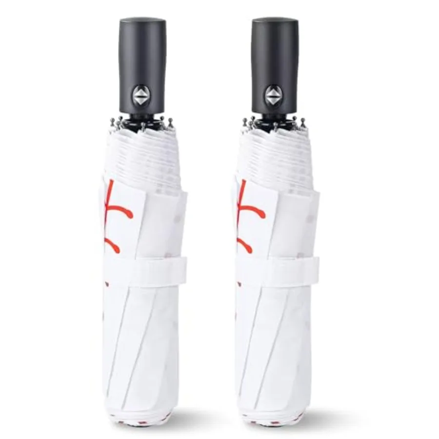 

Baseball Umbrella - Oversized 46/54 Inch, Large White, Portable and Collapsible Compact Travel Sports - Perfect Gifts for Boys/