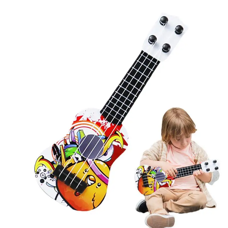 Kids Ukulele Guitar 4 Strings Mini Guitar Keep Tones Anti-Impact Kids Ukulele Beginner For Toddler Kids Boys Girls Early