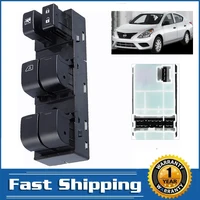 Botón elevador de vidrio para ventana eléctrica, interruptor de bloqueo de puerta, Control delantero izquierdo, para Nissan Sunny N17 2009-2014, 25401-3AW0A