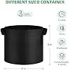 12 Pack Grow Bags 3 Gallon, 300G Heavy Duty Thickened Non-Woven Plant Bag Plant Fabric Pots with Handles Planting Bags, Black