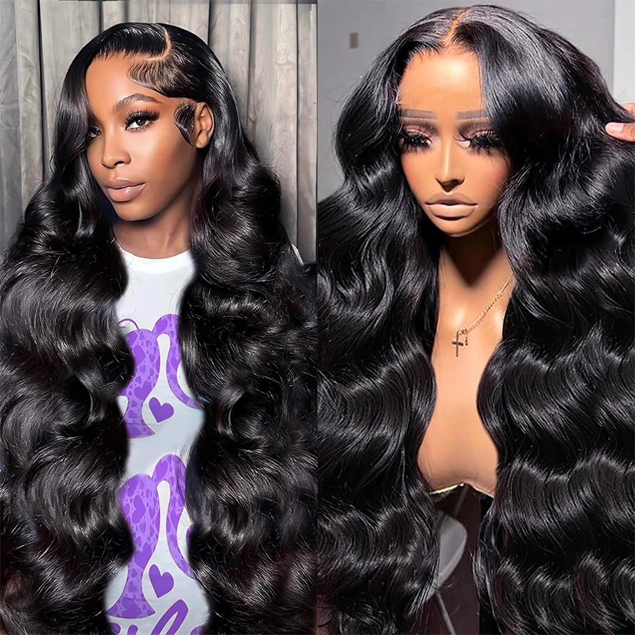

300 Density Body Wave 13x6 HD Lace Front Wig Water Wave 30 Inch Brazilian Body Wave Lace Frontal Human Hair Wig For Women