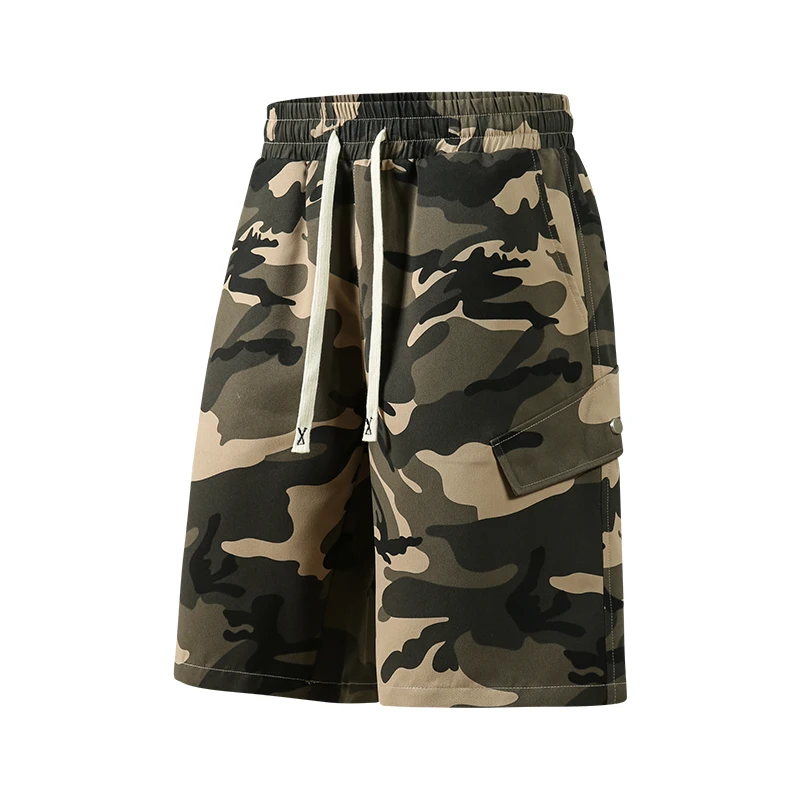 

Street Fashion Trend Leopard Print Shorts Unisex Casual Loose Teenage Couple Style Mid-Length Five-Quarter Pants