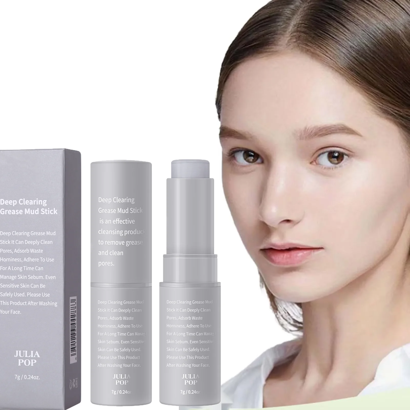 Deep Facial Cleansing Stick Pore Purifying Cleanser Gentle Cleaning Sensitive Skin Eyes Oil Control