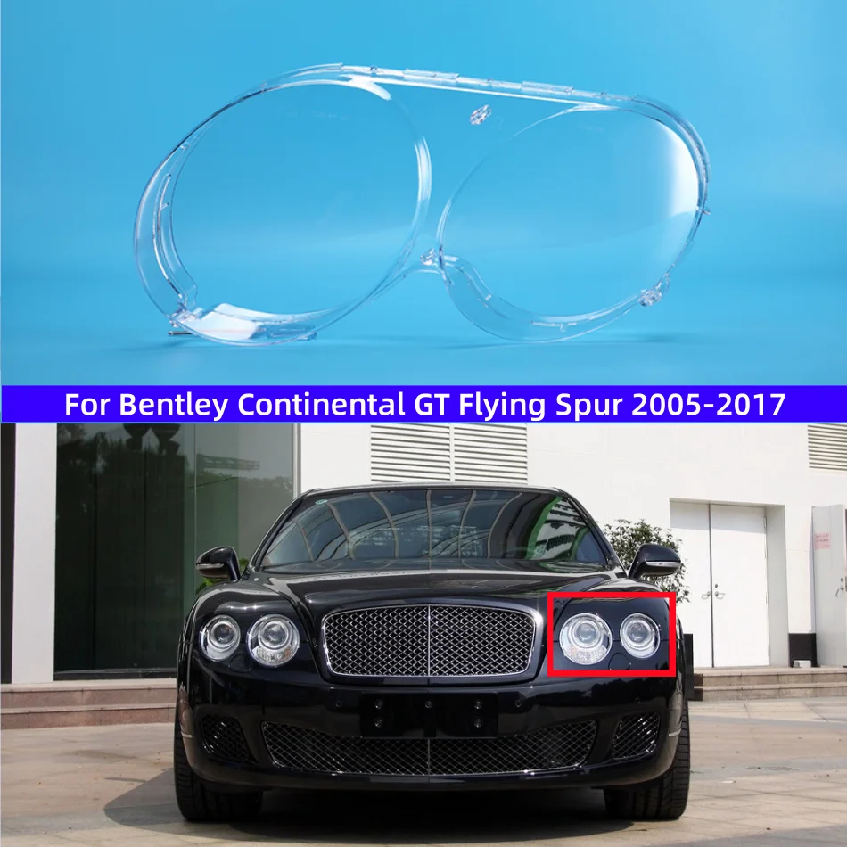 

For Bentley Continental GT Flying Spur 2005 to 2017 Accessories Car Headlights Cover Replace The Original Lampshade