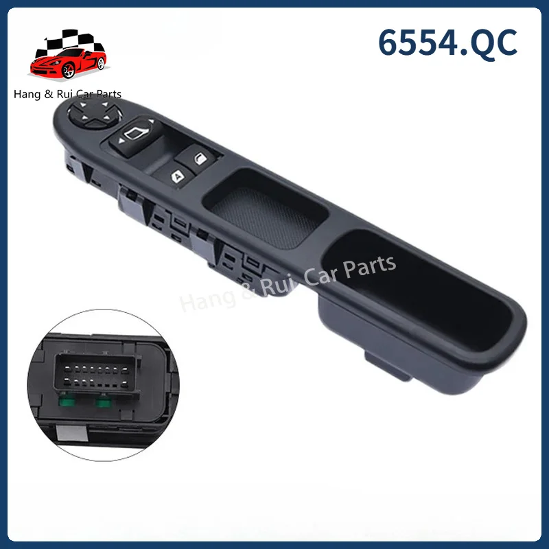 6554.QC Car Electric Power Window Control Switch For Peugeot 207 Citroen C3 Picasso 2007-2014 Regulator Lifting Button 6554QC