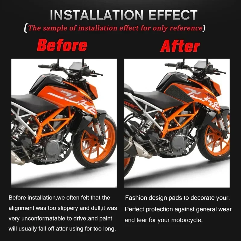 KTM DUKE 390 DUKE 250 하이 퀄리티, 2018 2023 Traccion 사이드 패드, 오토바이 탱크 가스 연료 무릎 그립, 새로운 스타일