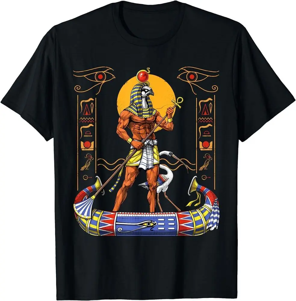 God Ra Egyptian Mythology Eye Of Horus Ancient Egypt Deity T-Shirt High Quality 100%Cotton Short Sleeve