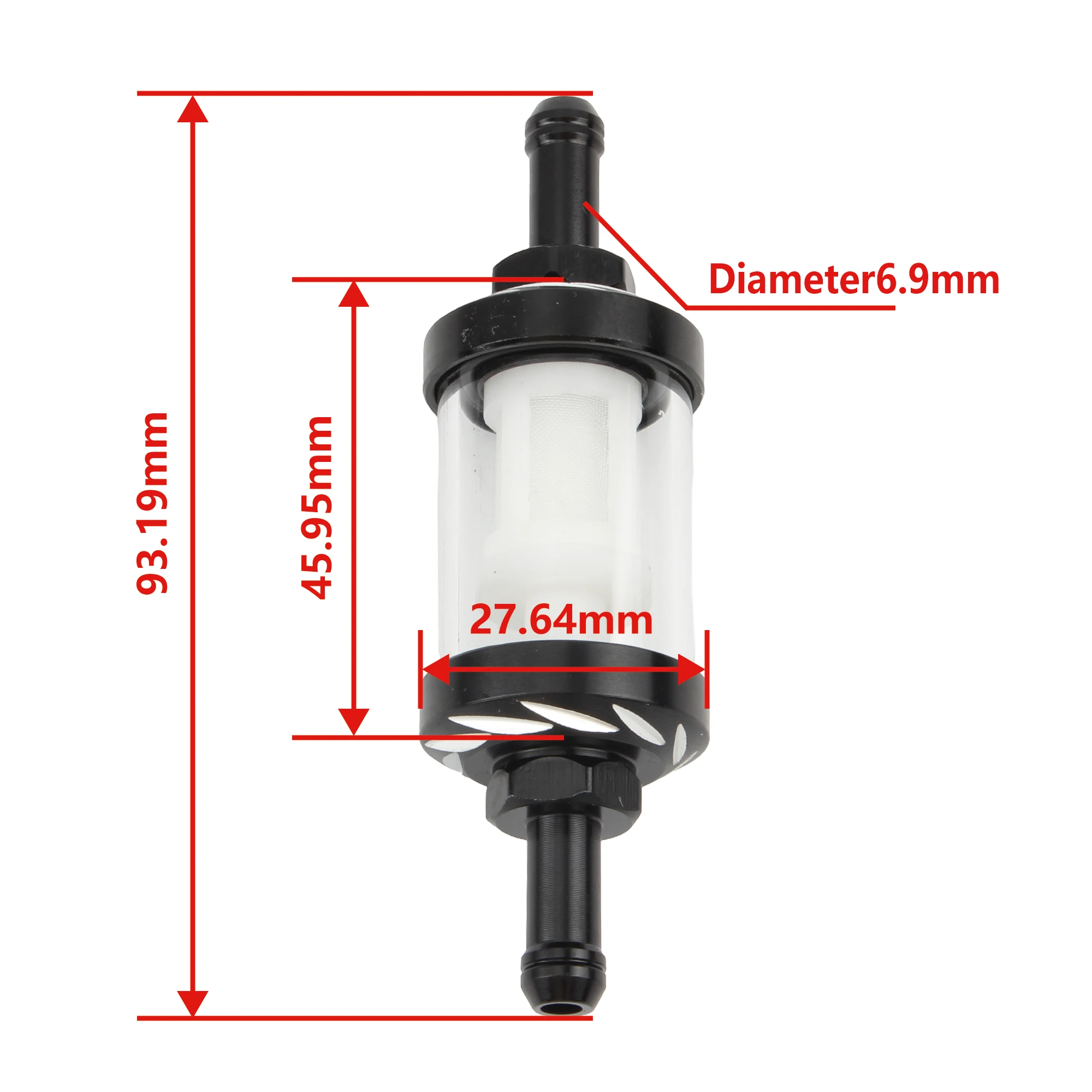 Accessori moto carburante benzina filtro olio 8mm CNC per 125 a 160cc Honda CRF 70 90 110 TTR100 Kawasaki KLX65 Dirt Pit Bike