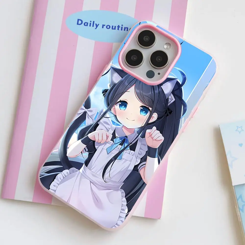 

Blue Archive Tendou Alice Phone Case for iPhone 17 16 15 14 13 12 11 Air Pro Max Plus Jelly Double layer Pink Cover