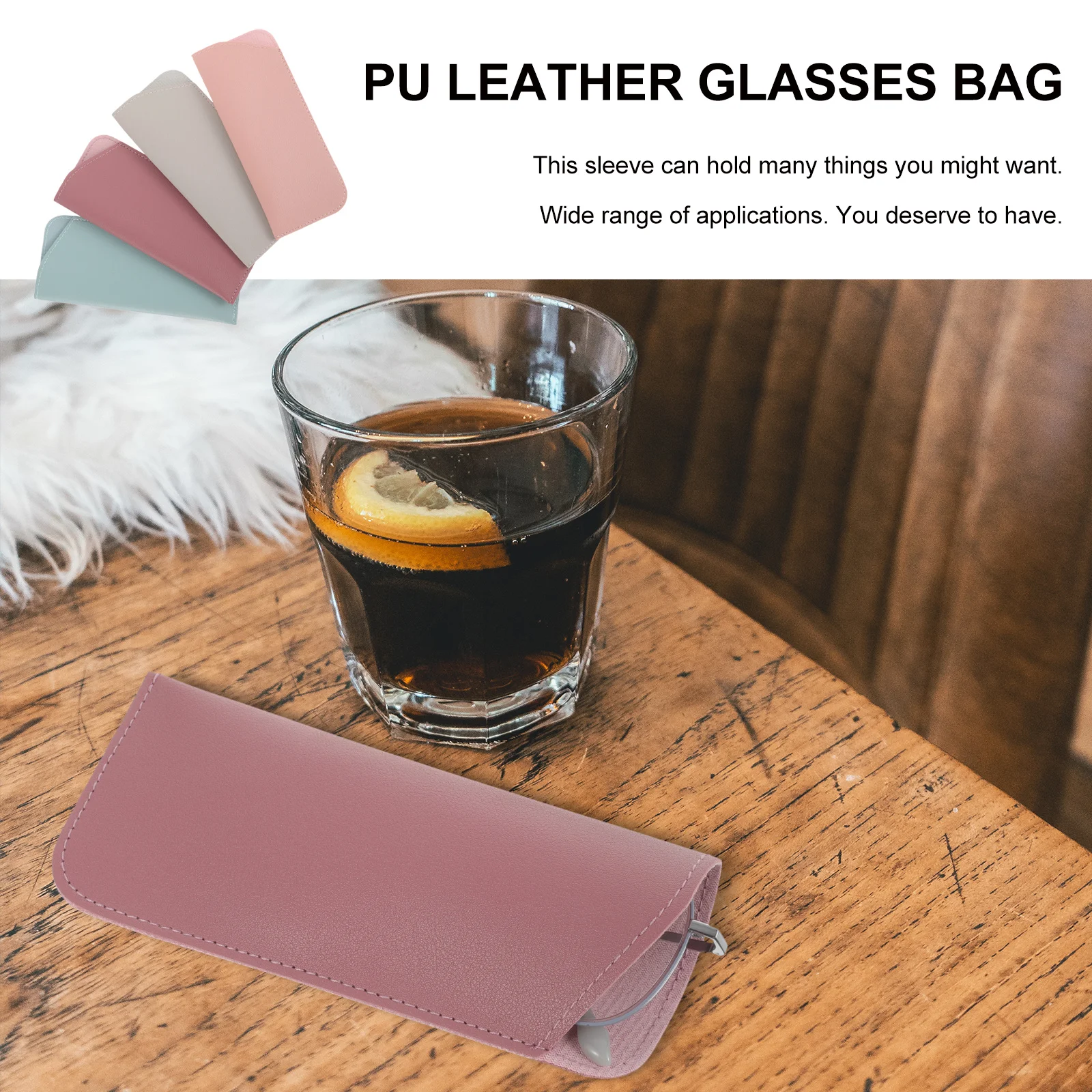 

4Pcs Glasses Sleeve Soft Small Sunglass Case Protective Storage Bag Lightweight Scratch Proof Glasses Case Soft